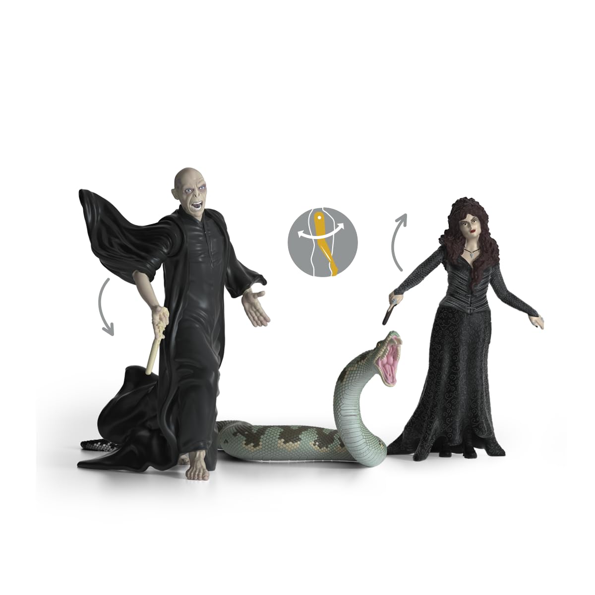 Voldemort figure with detailed facial features for dramatic shelf display.