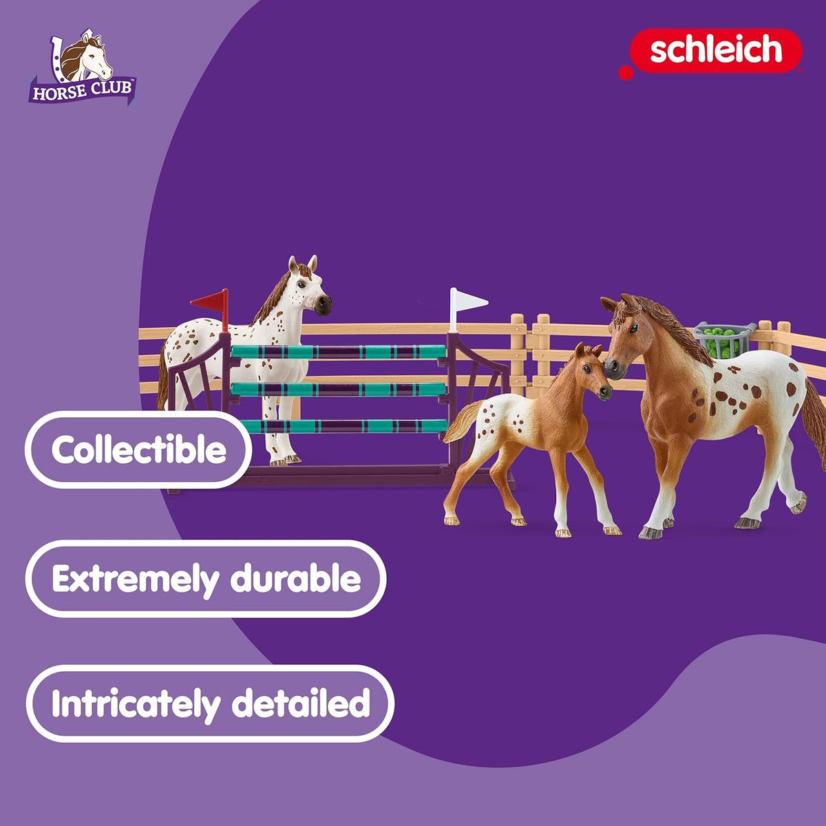 Schleich Horse Club foal joining the training lineup for growth.