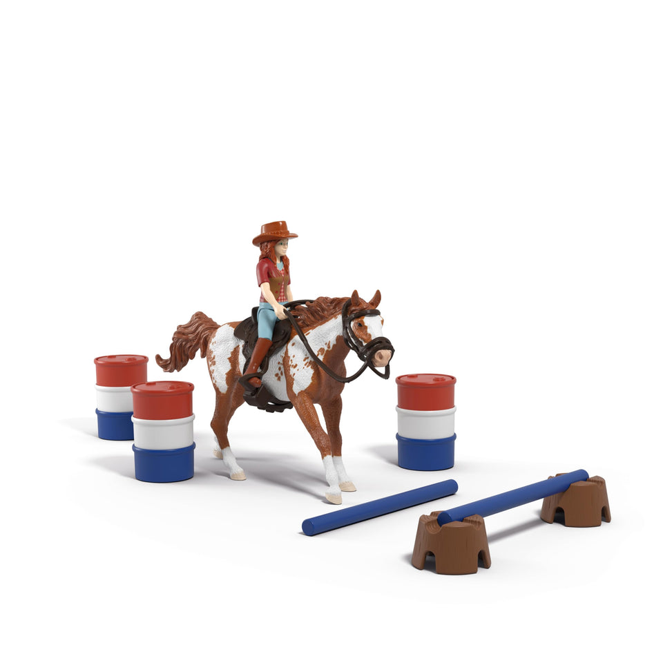 Schleich Horse Club Hannah's Western Adventure poseable Hannah figure for imaginative rodeo play.