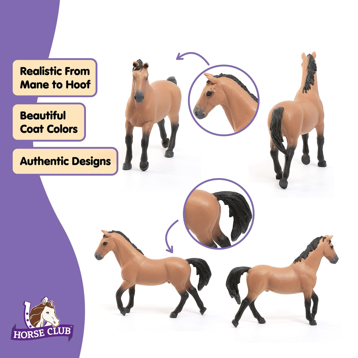 Schleich Horse Club Holsteiner mare figurine for show-jumping inspired imagination.