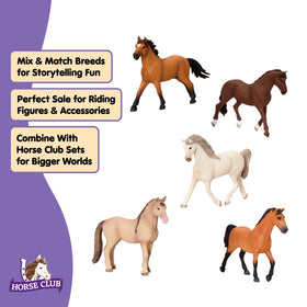 Schleich Horse Club Trakehner stallion figurine for dynamic competition play.