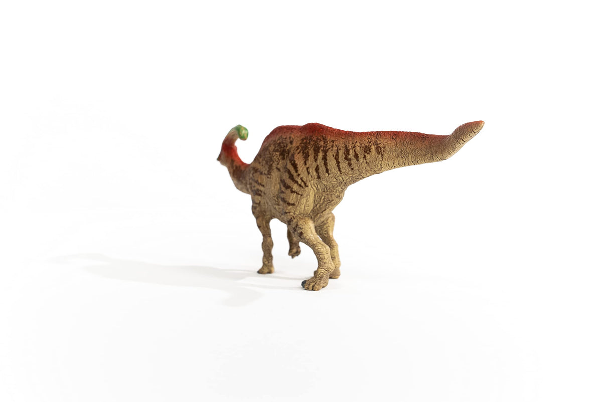 Realistic Schleich Parasaurolophus toy adds educational-inspired play without screens.