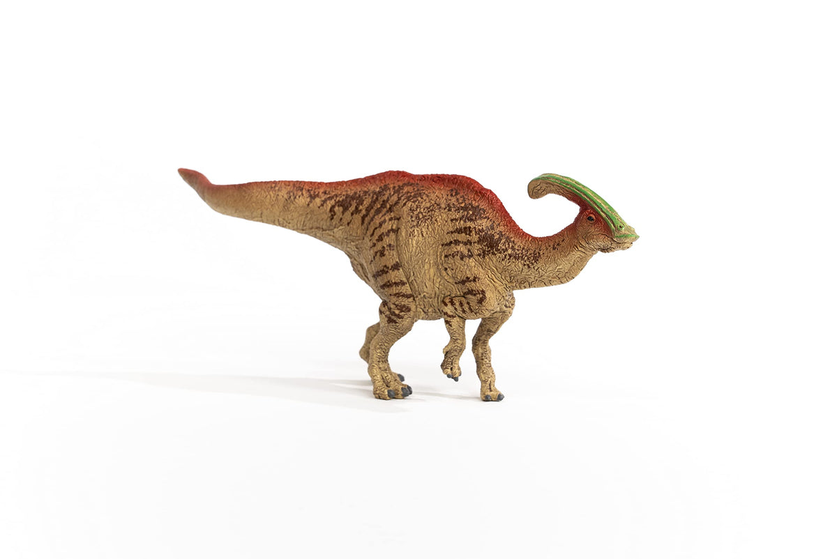 Schleich Parasaurolophus length nine point five inches for sturdy display and play.