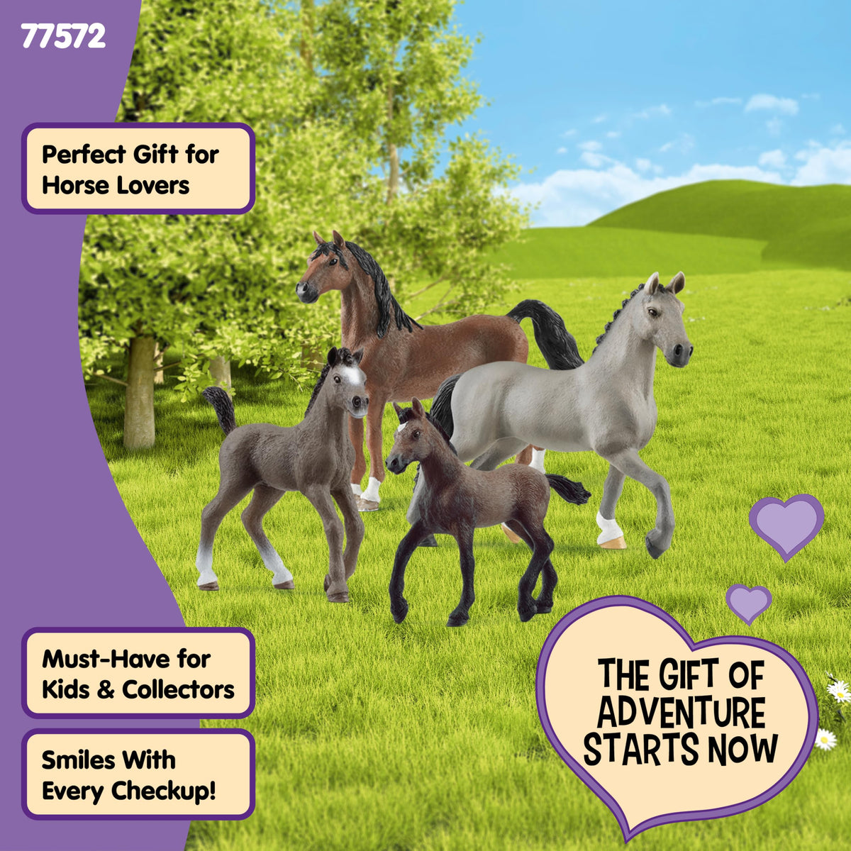 Schleich Paso Peruano foal coat texture adds realism and charm.