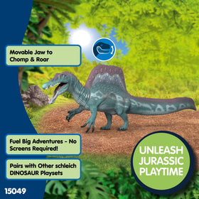 Schleich Spinosaurus figure in action pose – ideal for imaginative playtime sessions.