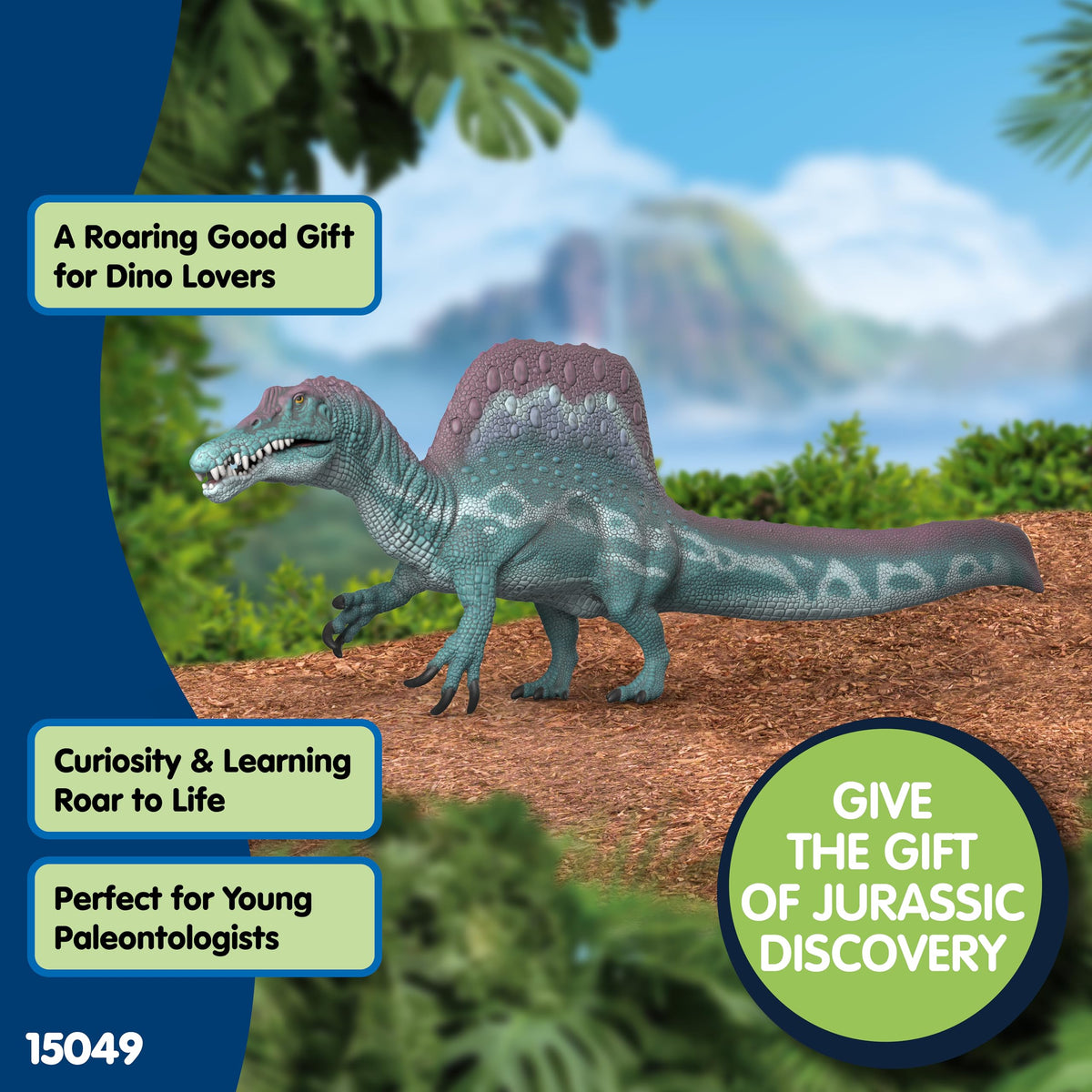 Schleich Spinosaurus with vibrant accents – eye-catching for display and learning.