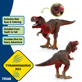 Schleich Tyrannosaurus Rex detailed sculpting enhances imaginative adventures.