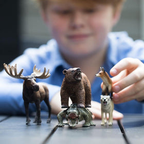 Schleich Wild Life bear toy featuring detailed stance for woodland storytelling.