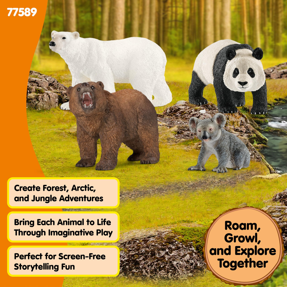 Schleich Wild Life brown bear figure sparks nature-inspired learning