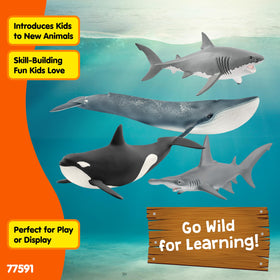 Schleich Wild Life close-up of sculpted textures and fins for tactile play.