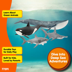Schleich Wild Life great white shark figurine ideal for exploration and role-play.