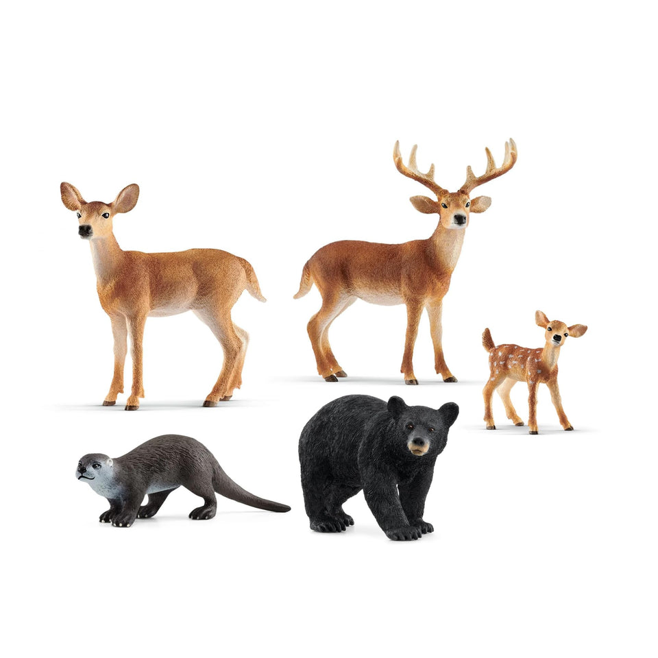 Schleich Wild Life buck figure with realistic antlers for lifelike forest dioramas