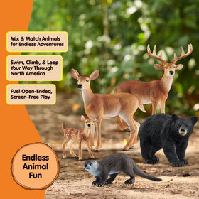 Schleich Wild Life doe figure in a gentle pose for storytelling play in woodland settings
