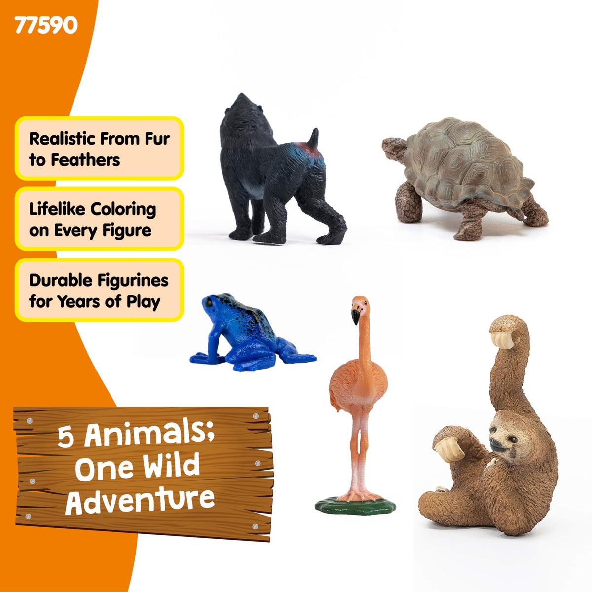 Schleich Wild Life sloth figurine for nature-inspired storytelling and learning