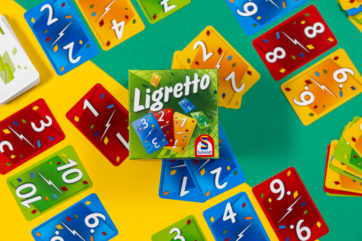 Schmidt Ligretto Green cards in play, speed and reflex challenge for all ages