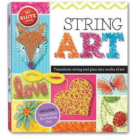 Scholastic String Art kit cover showing a colorful, inviting introduction to creativity