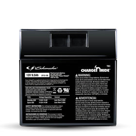 Schumacher TB3 12V battery replacement for ride-on toys.