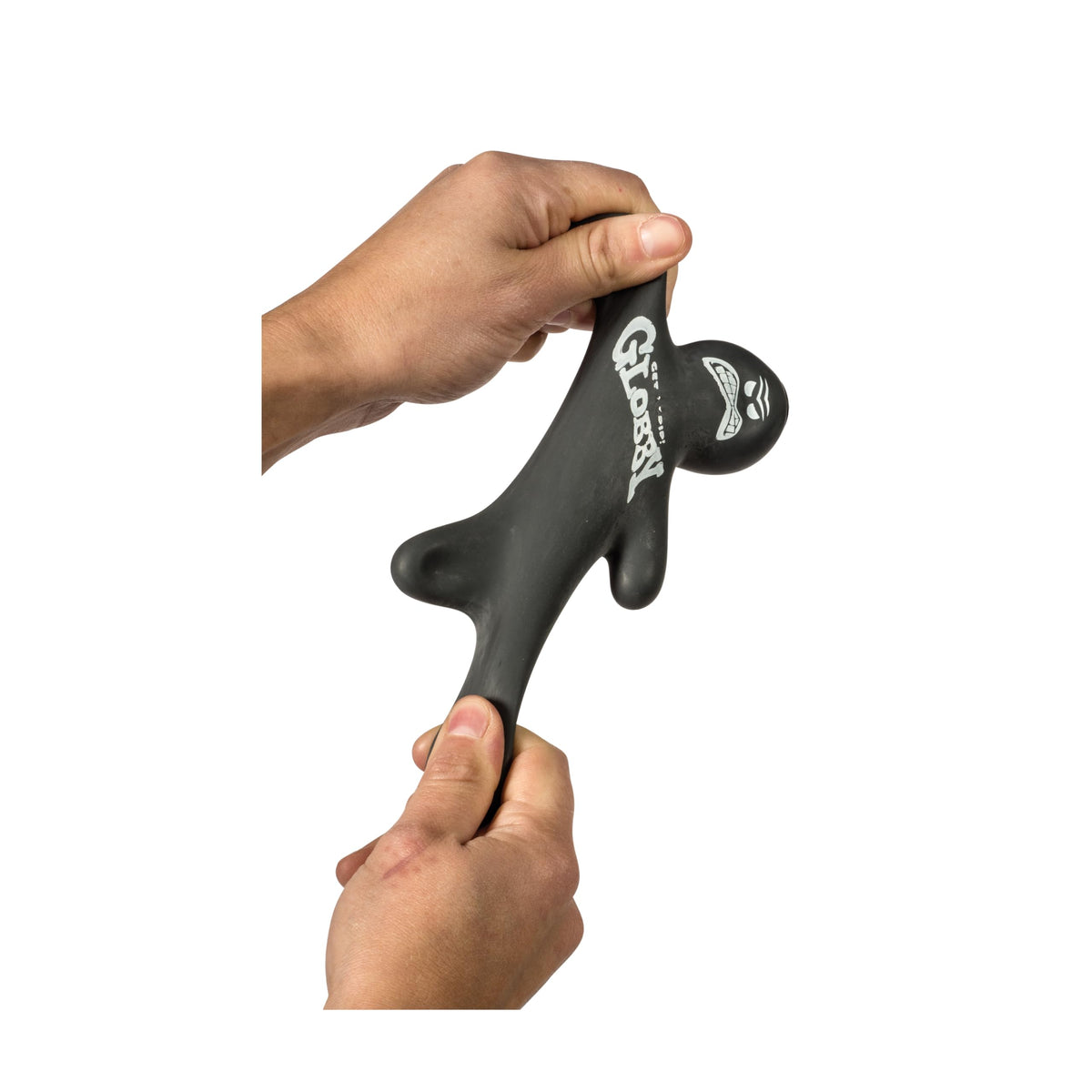 Schylling Globby returns to shape after squeeze, showcasing durability.