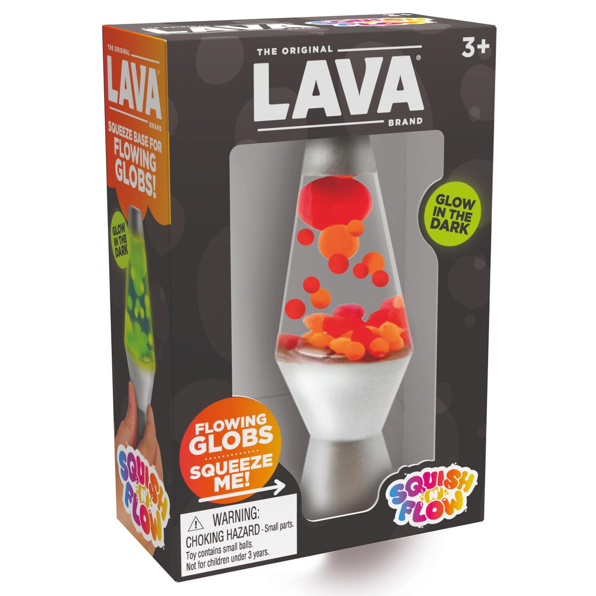 Schylling Lava Squish & Flow close-up shows bubbles and vivid color transitions.