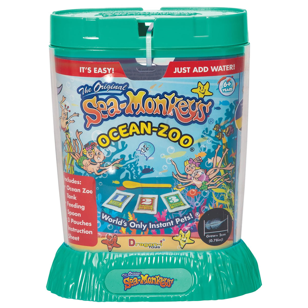 Schylling Sea-Monkey Ocean Zoo tank in assorted color invites hands-on observation