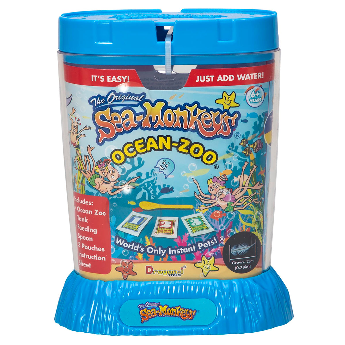 Schylling Sea-Monkey Ocean Zoo growth food supports thriving little explorers