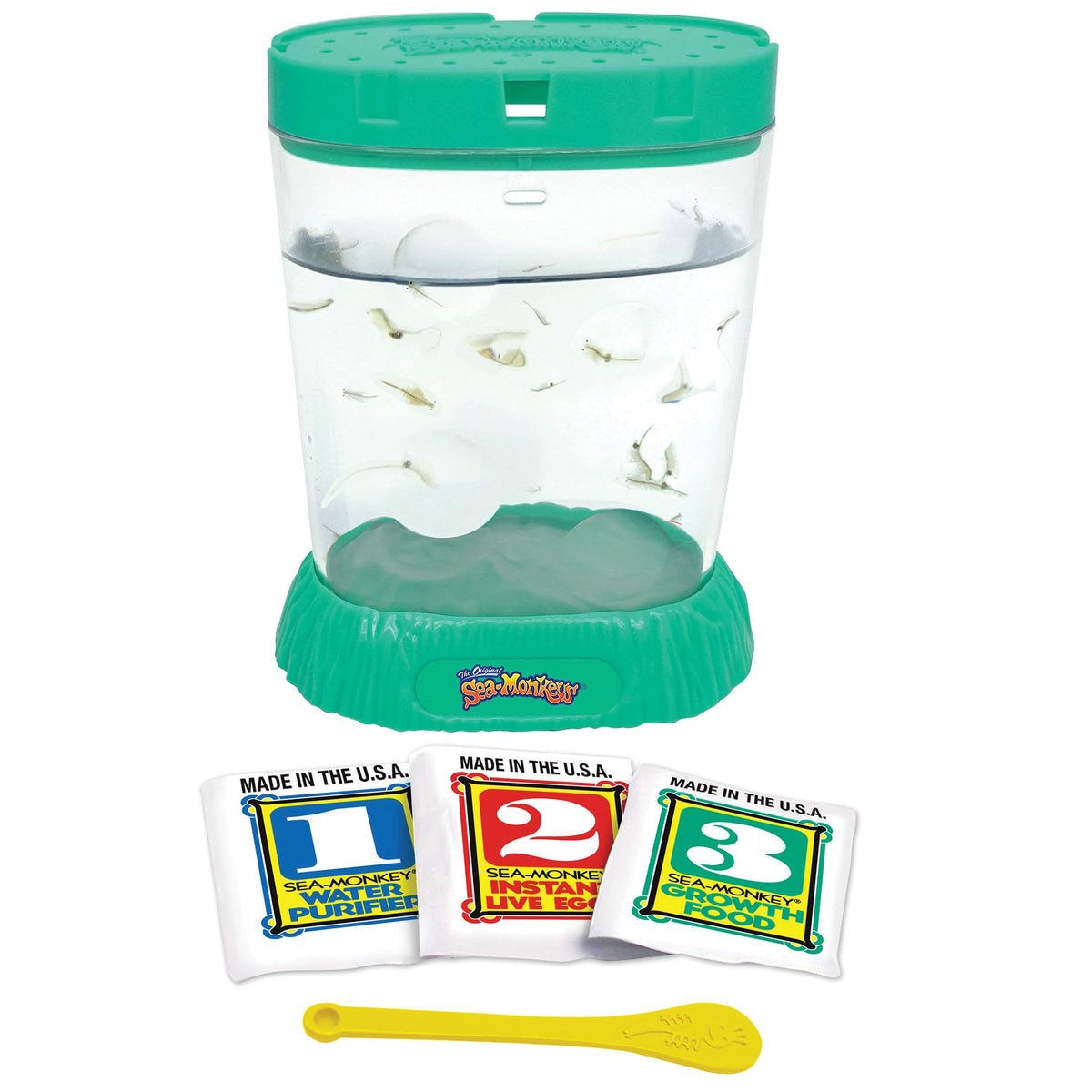 Schylling Sea-Monkey Ocean Zoo built-in magnifiers enable close-up discoveries