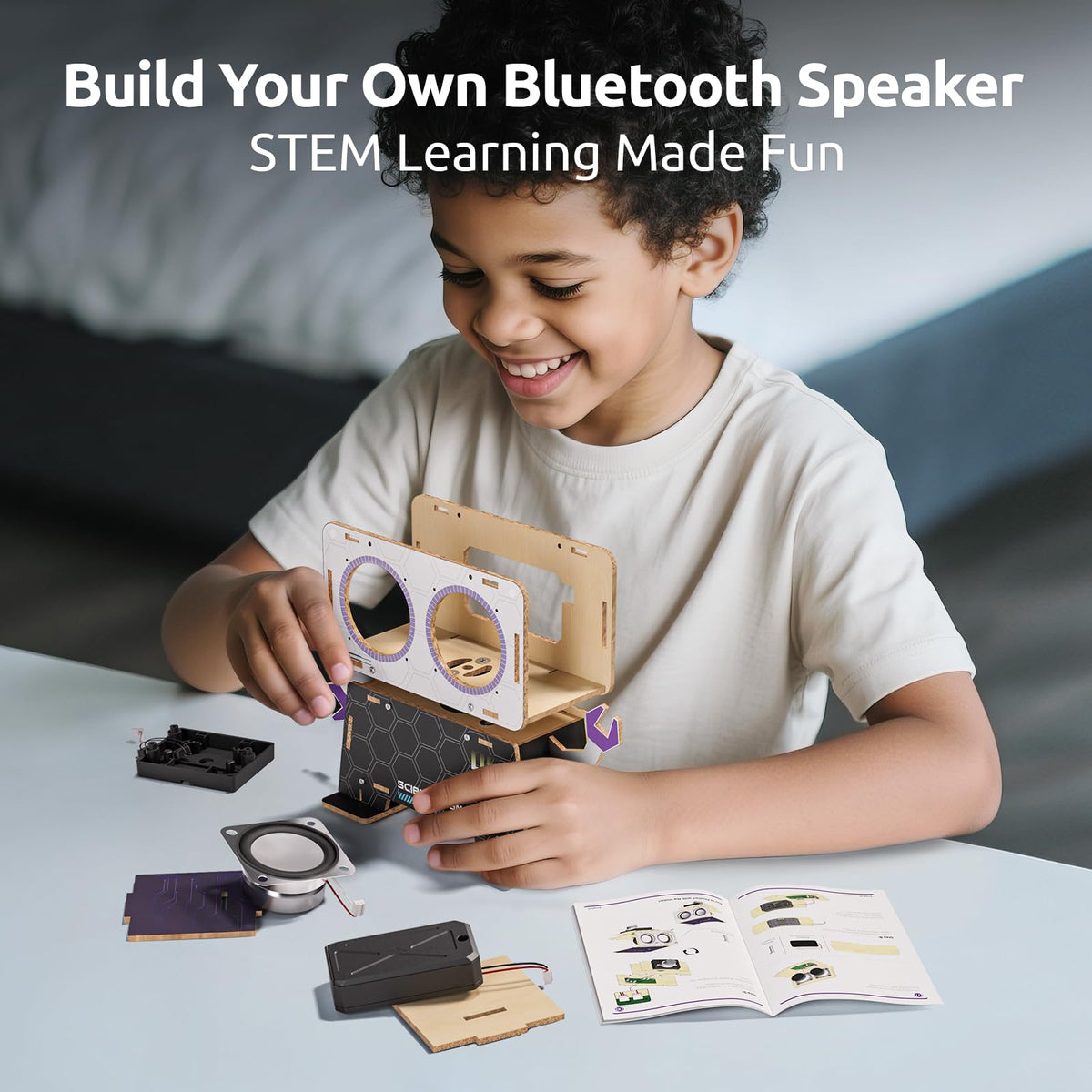 Science Can portable robot speaker ready for outdoor play and parties