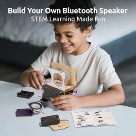 Science Can portable robot speaker ready for outdoor play and parties