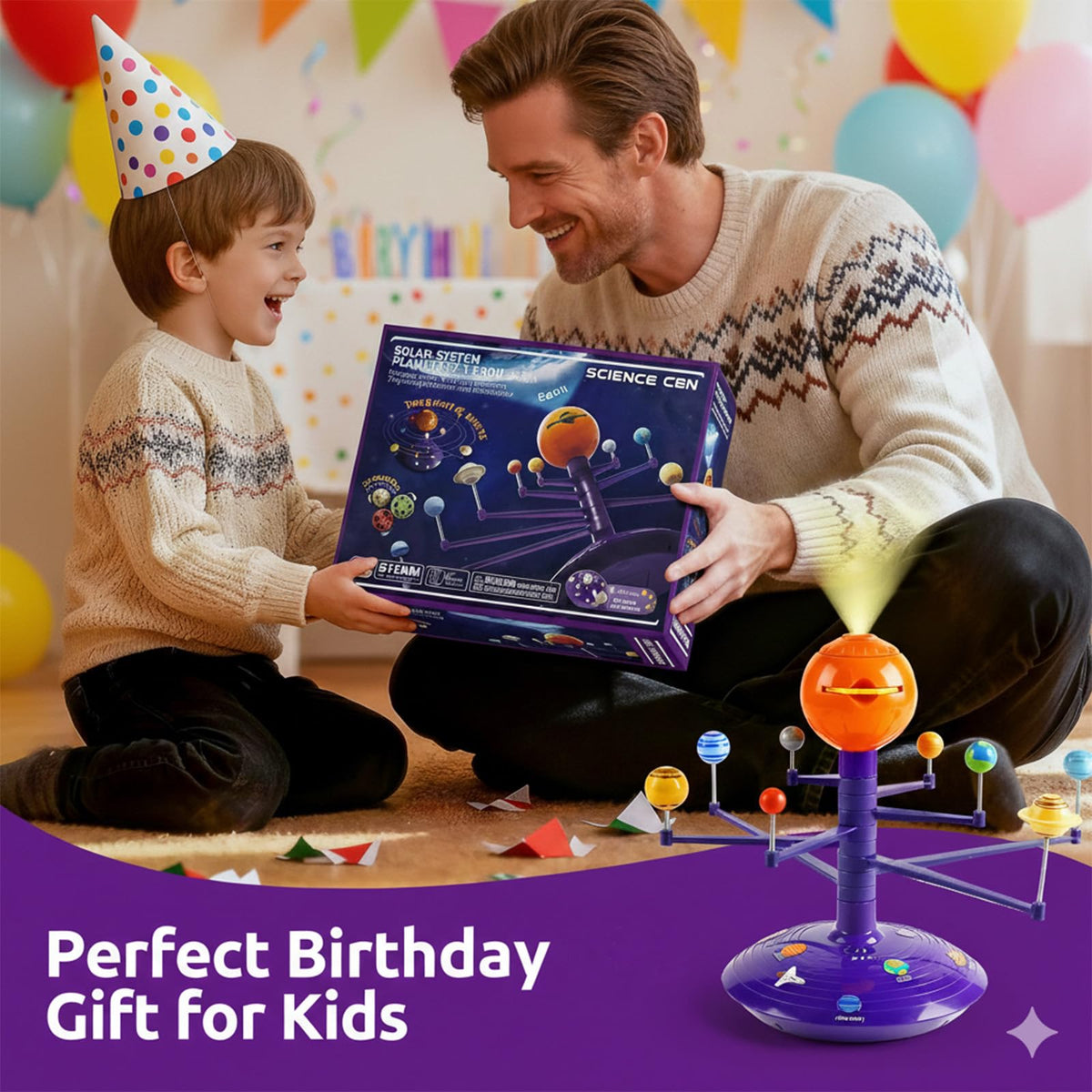 Science Can solar system assembly guide helps families set up together
