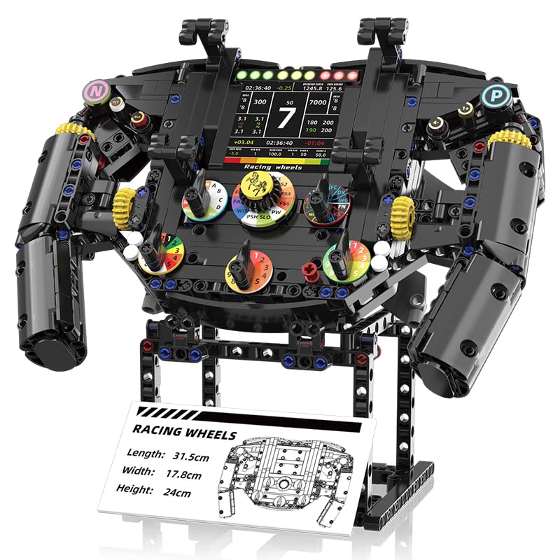 Sciencow F1 Racing Wheels main display serving as a desk centerpiece