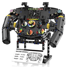 Sciencow F1 Racing Wheels main display serving as a desk centerpiece