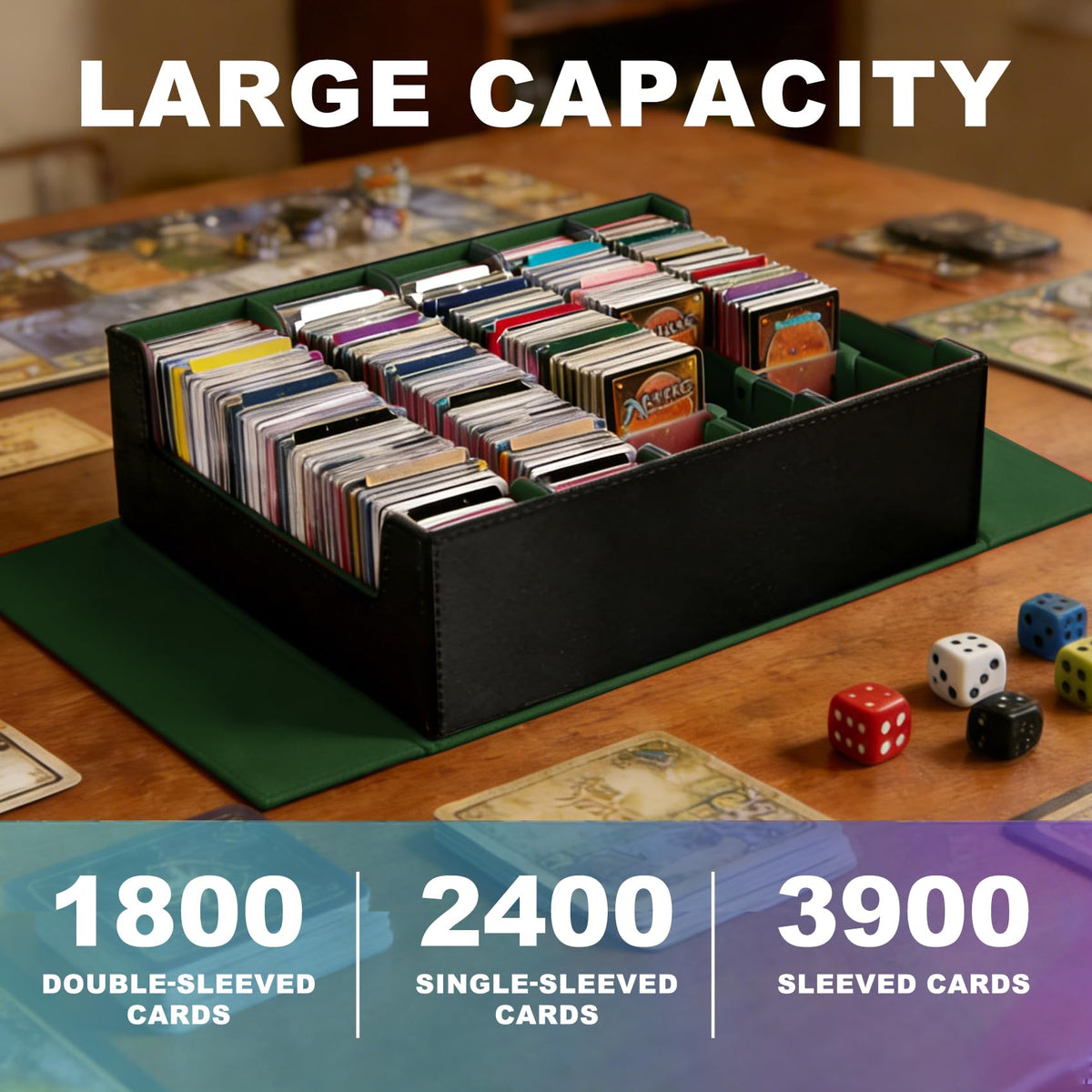 Scimi 24-color dividers help organize cards quickly during setup.