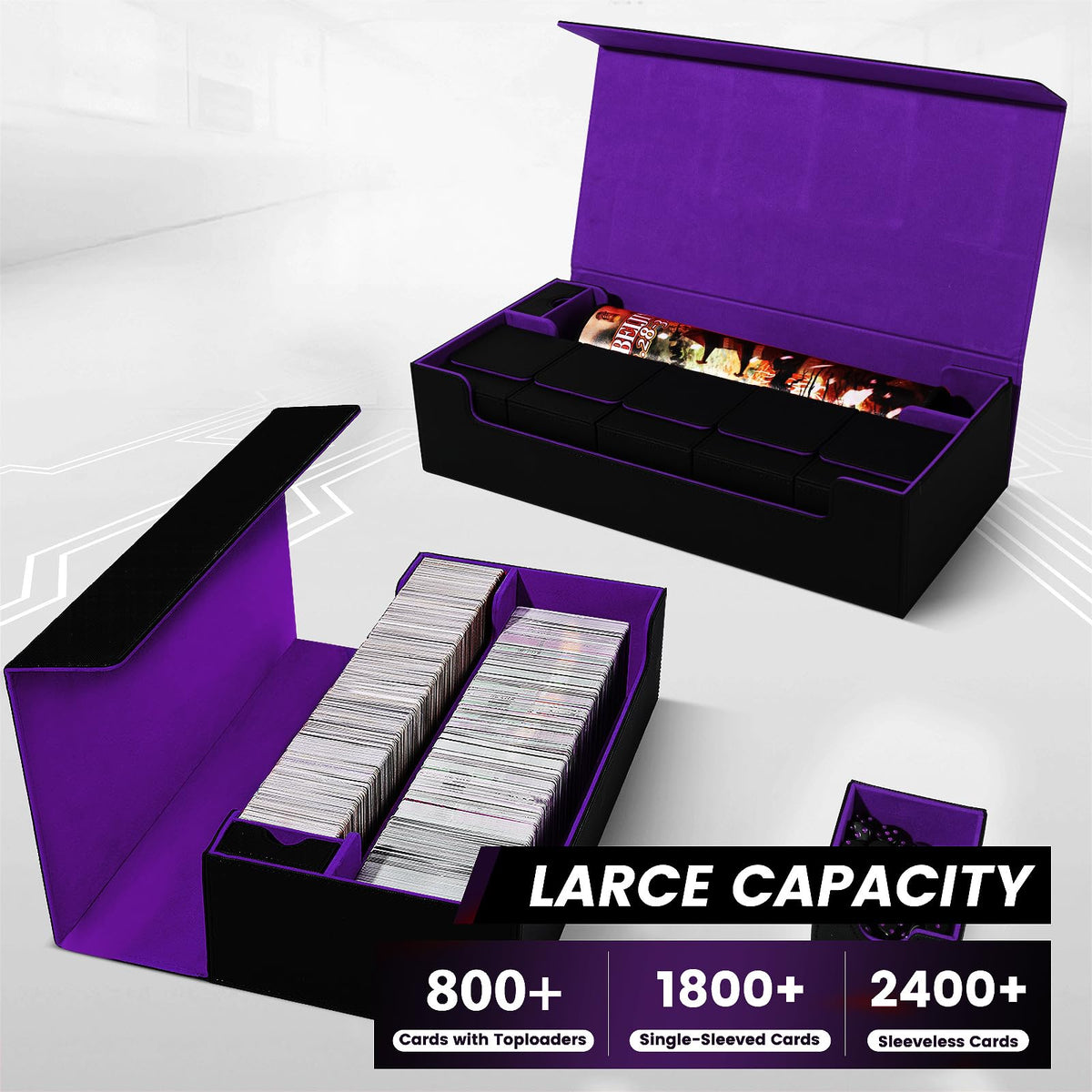 Scimi premium storage case flannel interior cushions cards from scratches