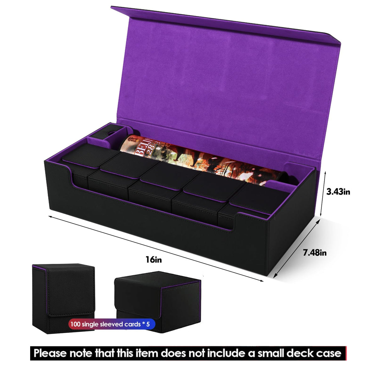 Scimi premium storage case PU leather exterior provides durable protection