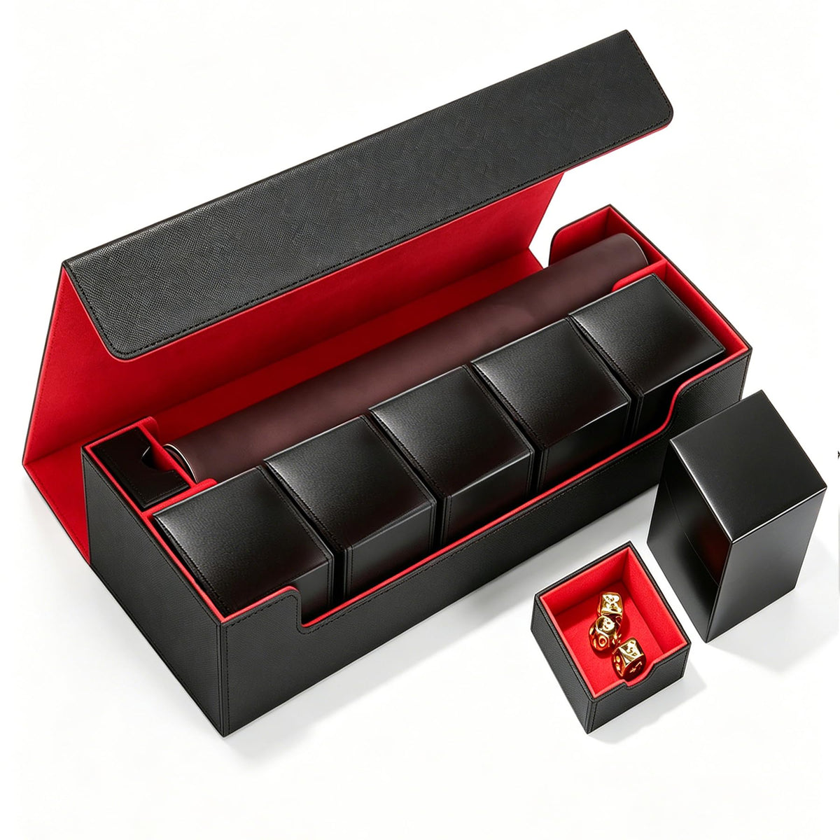 Scimi Premium main vault storage for 1800+ cards, organized for quick access.