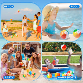 SCIONE mini beach balls used for pool play and games
