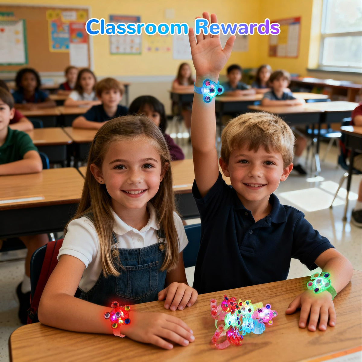 SCIONE eco-friendly materials ensure kid-safe glow bracelets