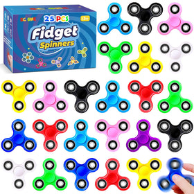 SCIONE fidget spinner 25-pack color assortment for classrooms and gifts.