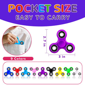 SCIONE fidget spinners glow-in-the-dark sky blue for night use.