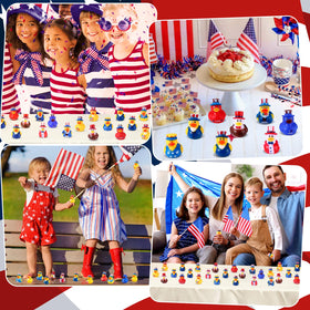 SCIONE independence day gift ducks, great for classroom rewards and party prizes.