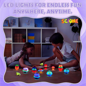 SCIONE LED spinning top color ball style vivid rolling glow