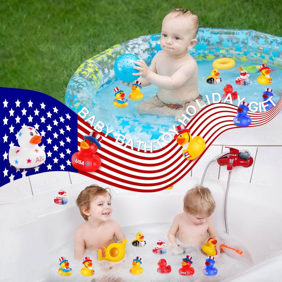 SCIONE ducks enhance pool party decor and summer entertainment