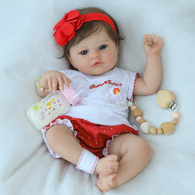 SCOM lifelike baby doll safe play with safety standards.