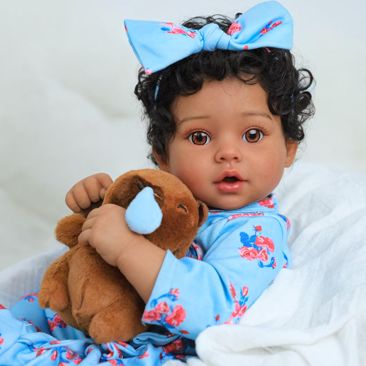 SCOM Lifelike Reborn Black Girl 20-inch height with realistic proportion
