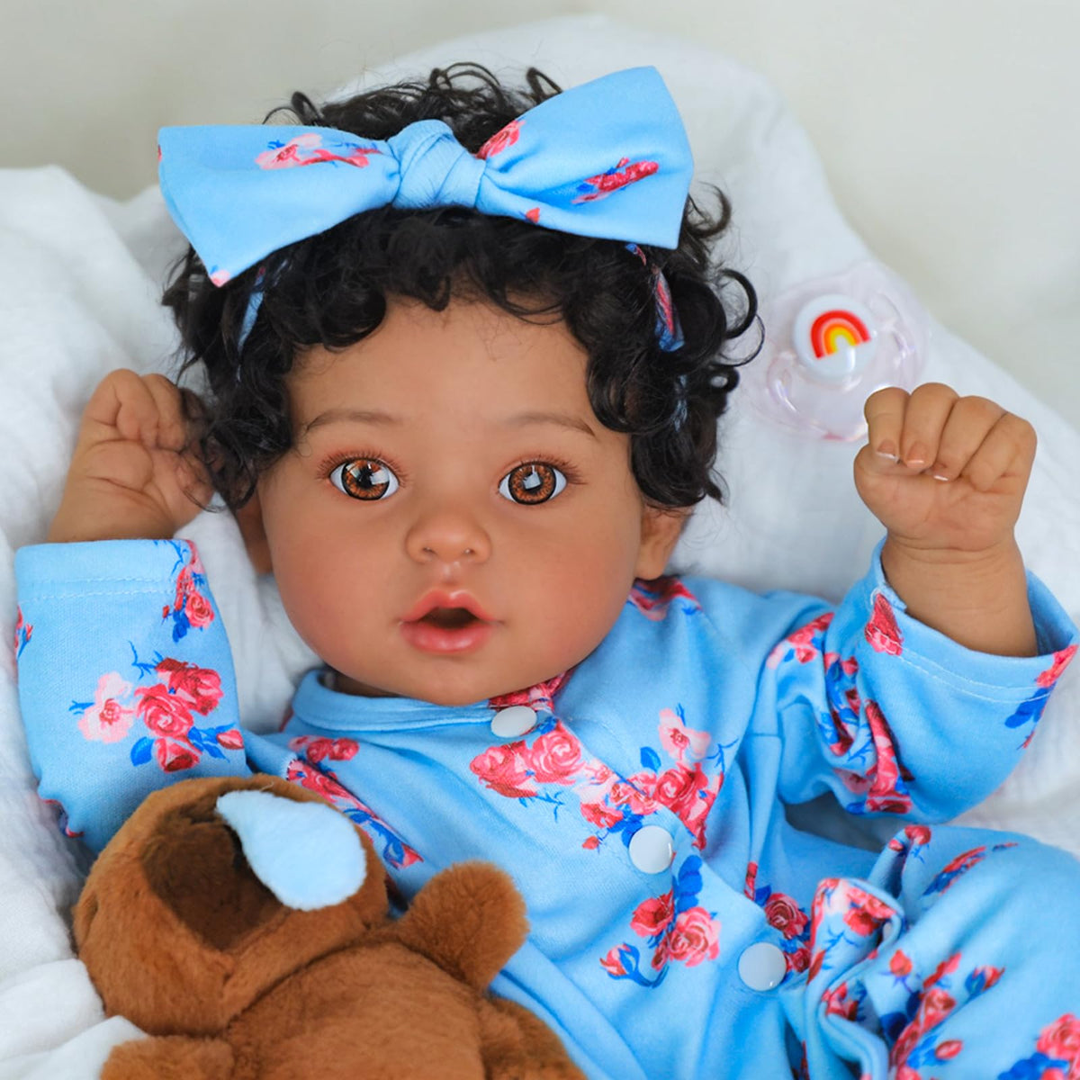 SCOM Lifelike Reborn Black Girl poseable limbs for versatile play