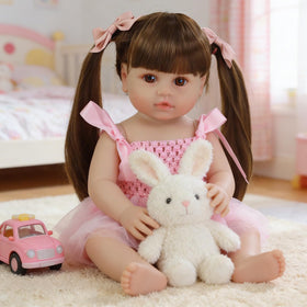 SCOM lifelike reborn doll girl accessories image showcases versatile dress-up options