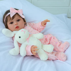 SCOM Lucy 18-inch weighted doll suited for ages 3 and up