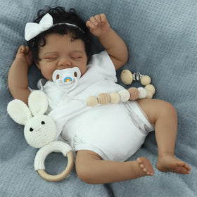 SCOM Reborn 18-inch soft baby-grade fabric onesie for tender touch.