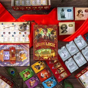 Scorpion Masqué Kronologic clue tiles support strategic observation.