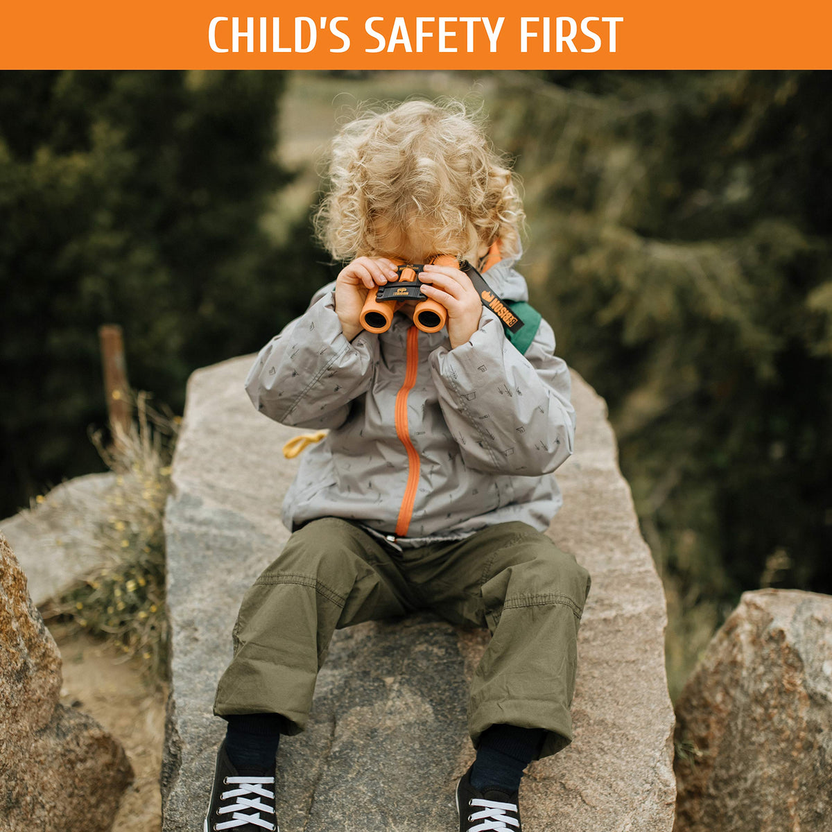 Scotar BeBison kids binoculars suitable for theater and sports viewing.